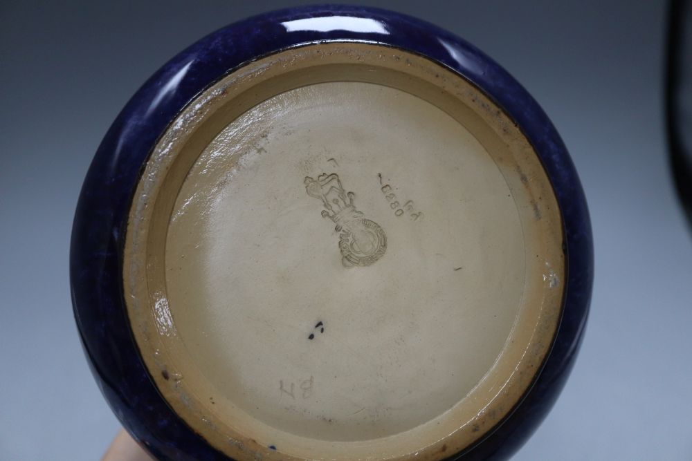 A Royal Doulton stoneware vase, c.1910, height 33cm